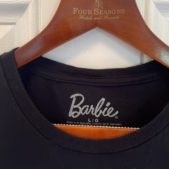 Barbie black tshirt. Worn once and washed once. - Picture 3 of 4